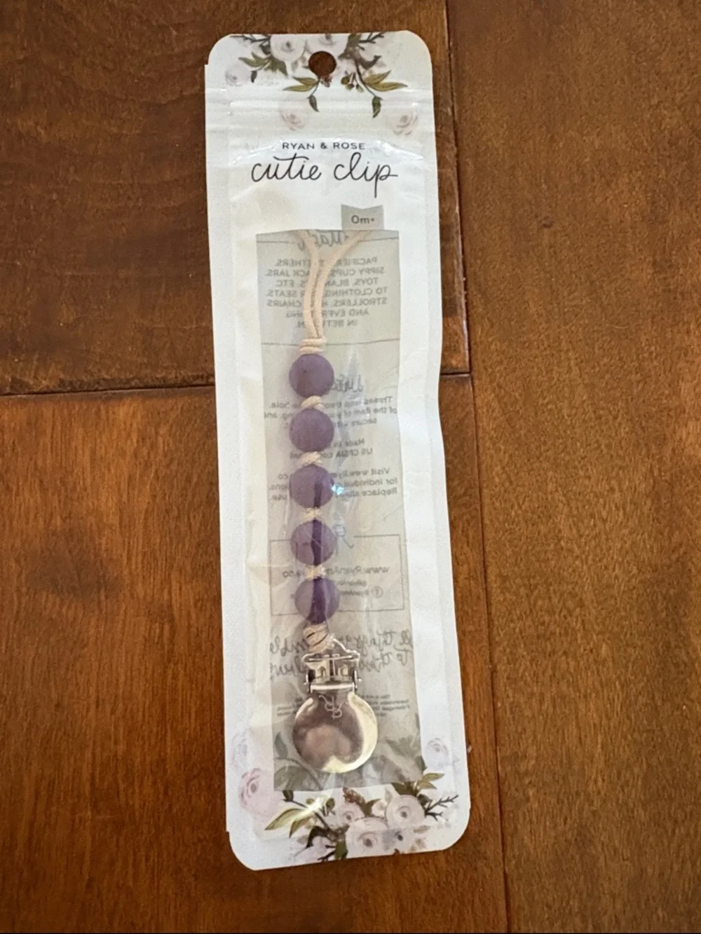 Ryan & Rose - Purple Baby Teething & Pacifier Accessories Set